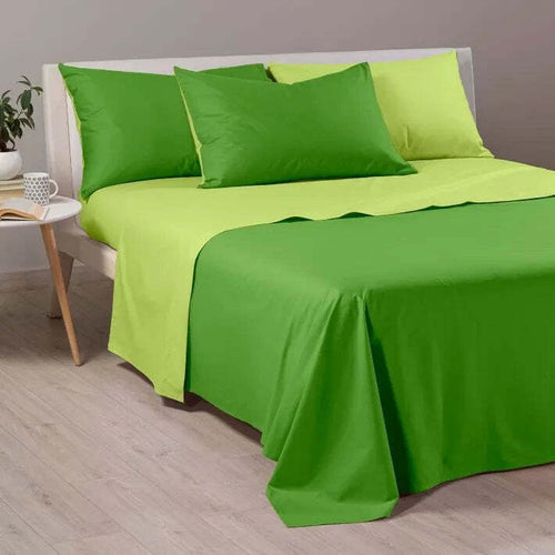 Completo Lenzuola Copriletto Bikolor in Cotone - Caleffi