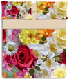 Completo lenzuola copriletto letto fiorito stampa digitale matrimoniale - karì