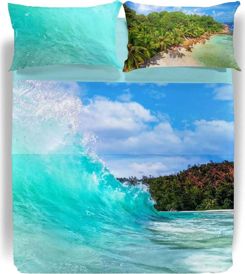 Completo-lenzuola-copriletto-matrimoniale-Caleffi-art.The-big-wave