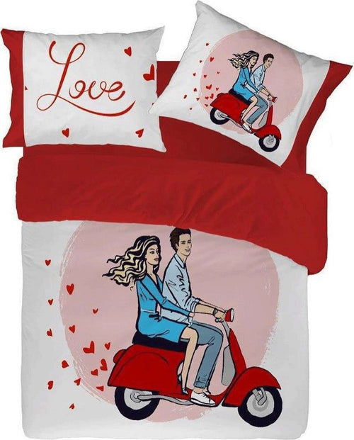 Completo-Lenzuola-Copriletto-Matrimoniale-Pierre-Cardin-in-Stampa-Digitale-4D-Vespa
