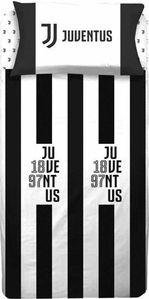 Completo-lenzuola-F.C.-Juventus-Juve-Ufficiale-letto-Singolo-una-piazza