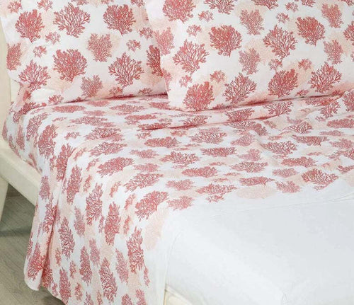 Completo-lenzuola-matrimoniale-Caleffi-art.Coral-colore-cora