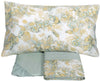 Completo lenzuola matrimoniale chinoiserie in raso di puro cotone 300 T.C. - Fazzini