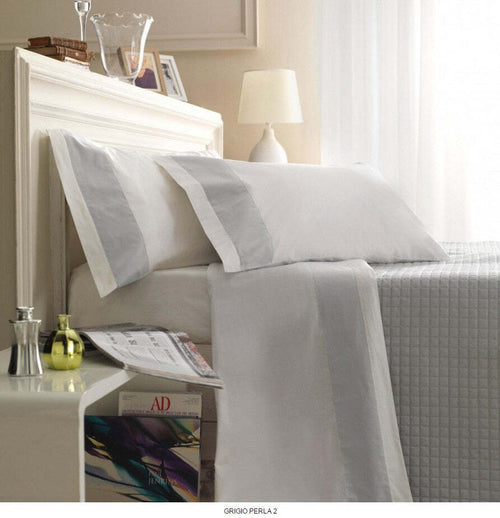 Completo Lenzuola Matrimoniale Cotone Con Balze in Raso Cavalieri Linea Valli 100% Cotone Vari Colori Grigio - Arancio - Tortora - Grigio Perla - Verde - Corda Casa e cucina/Tessili per la casa/Biancheria da letto/Lenzuola e federe/Set di lenzuola e federe La Bottega del Risparmio - Bari, Commerciovirtuoso.it