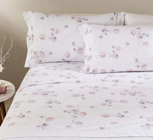 Completo lenzuola matrimoniale in flanella di cotone Caleffi art.Flores colore rosa Casa e cucina/Tessili per la casa/Biancheria da letto/Lenzuola e federe/Set di lenzuola e federe Biancheria Arredo Home - Nola, Commerciovirtuoso.it