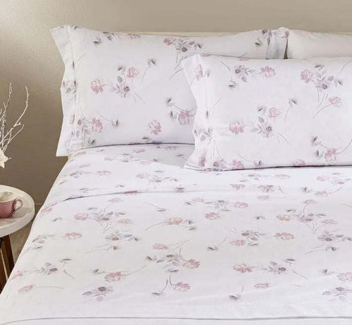 Completo lenzuola matrimoniale in flanella di cotone Caleffi art.Flores colore rosa Casa e cucina/Tessili per la casa/Biancheria da letto/Lenzuola e federe/Set di lenzuola e federe Biancheria Arredo Home - Nola, Commerciovirtuoso.it