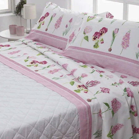 Completo-Lenzuola-Matrimoniale-in-Puro-Cotone-Biancaluna-Coral