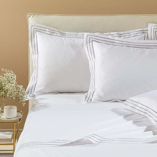 Completo-lenzuola-matrimoniale-raso-di-cotone-Caleffi-art.Melodie-colore-grigio