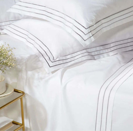 Completo-lenzuola-matrimoniale-raso-di-cotone-Caleffi-art.Melodie-colore-grigio