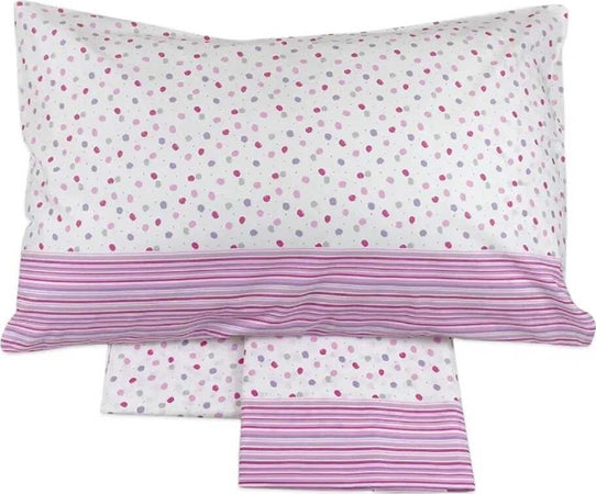 Completo Lenzuola Misura Maxi Giovanile Colore Rosa 1 Piazza Living Casa e cucina/Tessili per la casa/Biancheria da letto/Lenzuola e federe/Set di lenzuola e federe La Bottega del Risparmio - Bari, Commerciovirtuoso.it