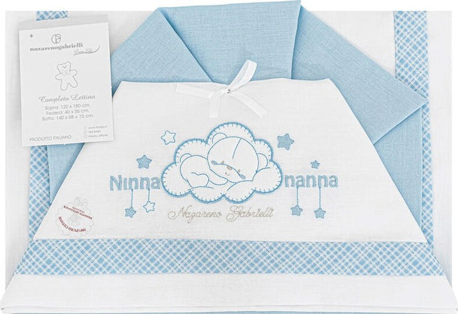 Completo-lenzuola-neonato-per-lettino-Ninna-Nanna-Nazareno-Gabrielli