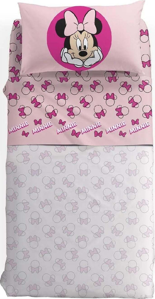 Completo-lenzuola-singolo-Caleffi-art.Minnie-Smile