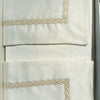 Completo lenzuola treccia matrimoniale in raso saten 200 T.C - caleffi
