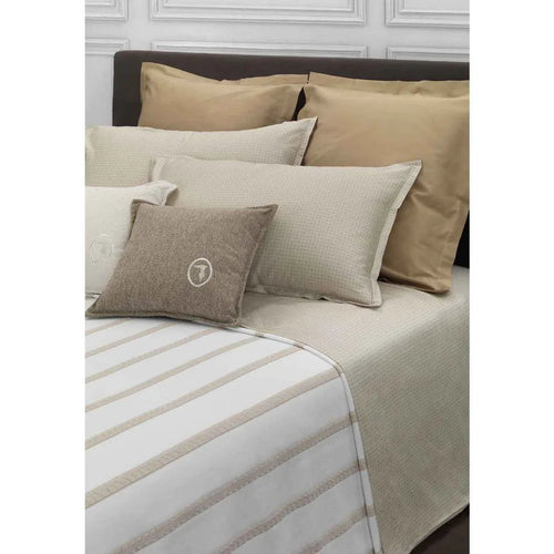Completo Lenzuola Trussardi Micro Circles Raso Cotone Matrimoniale