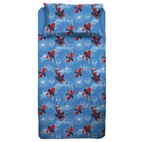 Completo lenzuola spider man singolo 100% cotone