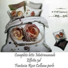 COMPLETO LETTO 3D LENZUOLA MATRIMONIALE SOTTO SOPRA COPRICUSCINI ROSE CON PERLE Casa e cucina/Tessili per la casa/Biancheria da letto/Lenzuola e federe/Set di lenzuola e federe Trade Shop italia - Napoli, Commerciovirtuoso.it