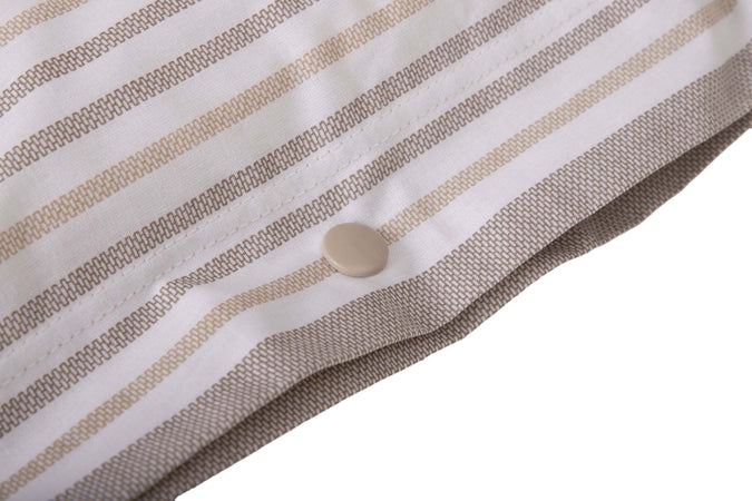 Completo Letto Con Lenzuola E Federe Stampa Fantasia a Righe in 100% Cotone Made in Italy Righe Tortora Casa e cucina/Tessili per la casa/Biancheria da letto/Lenzuola e federe/Set di lenzuola e federe Smartdecohome - Sesto San Giovanni, Commerciovirtuoso.it