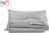 Completo Letto in puro Cotone Organico Grigio Made in italy Traspirante e Confortevole Casa e cucina/Tessili per la casa/Biancheria da letto/Lenzuola e federe/Set di lenzuola e federe Smartdecohome - Sesto San Giovanni, Commerciovirtuoso.it