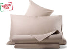 Completo Letto in puro Cotone Organico Tortora Made in italy Traspirante e Confortevole Casa e cucina/Tessili per la casa/Biancheria da letto/Lenzuola e federe/Set di lenzuola e federe Smartdecohome - Sesto San Giovanni, Commerciovirtuoso.it