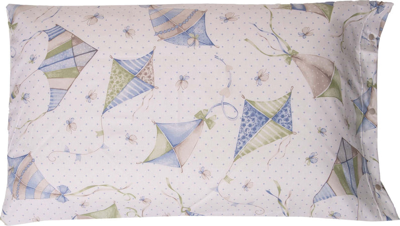 Completo Letto Lenzuola 100% Cotone Made In Italy Aquiloni Azzurro Casa e cucina/Tessili per la casa/Biancheria da letto/Lenzuola e federe/Set di lenzuola e federe Smartdecohome - Sesto San Giovanni, Commerciovirtuoso.it