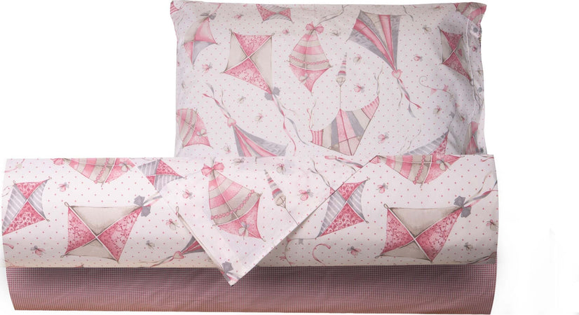 Completo Letto Lenzuola 100% Cotone Made In Italy Aquiloni Rosa Casa e cucina/Tessili per la casa/Biancheria da letto/Lenzuola e federe/Set di lenzuola e federe Smartdecohome - Sesto San Giovanni, Commerciovirtuoso.it