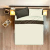 Completo Letto Lenzuola Bicolor in 100% Cotone Made in Italy Beige/ Cacao Casa e cucina/Tessili per la casa/Biancheria da letto/Lenzuola e federe/Lenzuola Novilunio - Sesto San Giovanni, Commerciovirtuoso.it