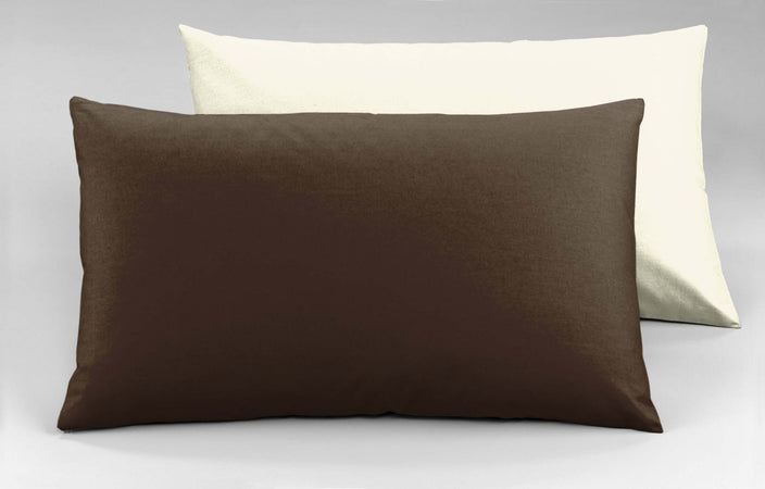 Completo Letto Lenzuola Bicolor in 100% Cotone Made in Italy Beige/ Cacao Casa e cucina/Tessili per la casa/Biancheria da letto/Lenzuola e federe/Lenzuola Novilunio - Sesto San Giovanni, Commerciovirtuoso.it