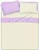 Completo Letto Lenzuola Bicolor in 100% Cotone Made in Italy Beige/ Glicine Casa e cucina/Tessili per la casa/Biancheria da letto/Lenzuola e federe/Lenzuola Novilunio - Sesto San Giovanni, Commerciovirtuoso.it