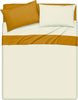 Completo Letto Lenzuola Bicolor in 100% Cotone Made in Italy Beige/ Ocra Casa e cucina/Tessili per la casa/Biancheria da letto/Lenzuola e federe/Lenzuola Novilunio - Sesto San Giovanni, Commerciovirtuoso.it