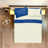 Completo Letto Lenzuola Bicolor In 100% Cotone Made In Italy Beige/bluette Casa e cucina/Tessili per la casa/Biancheria da letto/Lenzuola e federe/Lenzuola Novilunio - Sesto San Giovanni, Commerciovirtuoso.it
