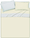 Completo Letto Lenzuola Bicolor In 100% Cotone Made In Italy Beige/grigio Perla Casa e cucina/Tessili per la casa/Biancheria da letto/Lenzuola e federe/Lenzuola Novilunio - Sesto San Giovanni, Commerciovirtuoso.it