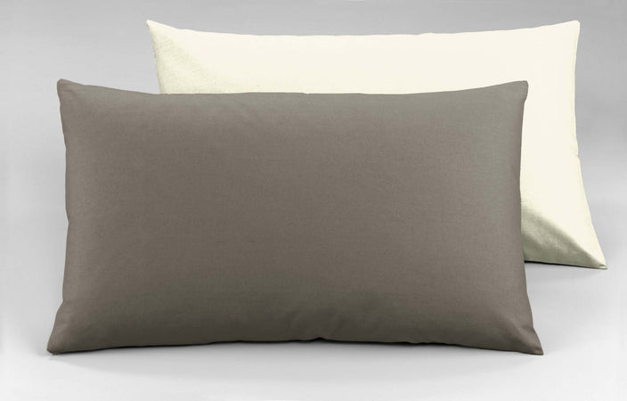 Completo Letto Lenzuola Bicolor In 100% Cotone Made In Italy Beige/tortora Casa e cucina/Tessili per la casa/Biancheria da letto/Lenzuola e federe/Lenzuola Novilunio - Sesto San Giovanni, Commerciovirtuoso.it