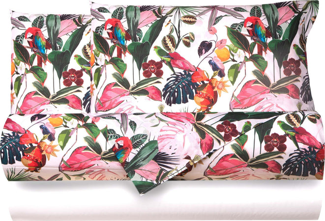 Completo Letto Lenzuola Federe Bifaccia Double Face Stampa Digitale In Cotone Made In Italy Amazzonia Casa e cucina/Tessili per la casa/Biancheria da letto/Lenzuola e federe/Lenzuola Novilunio - Sesto San Giovanni, Commerciovirtuoso.it