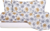 Completo-letto-lenzuola-federe-bifaccia-double-face-stampa-digitale-in-cotone-made-in-italy-CONCHIGLIETTE/BIANCO