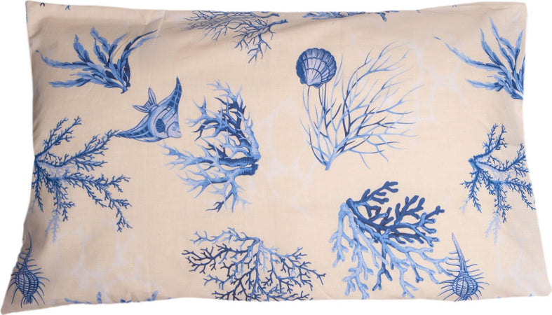 Completo Letto Lenzuola Federe Bifaccia Double Face Stampa Digitale In Cotone Made In Italy Coralli Azzurro Casa e cucina/Tessili per la casa/Biancheria da letto/Lenzuola e federe/Lenzuola Novilunio - Sesto San Giovanni, Commerciovirtuoso.it