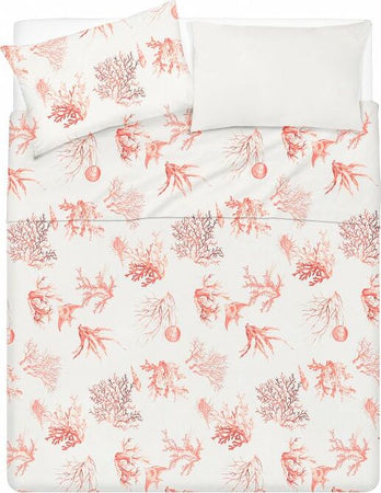 Completo Letto Lenzuola Federe Bifaccia Double Face Stampa Digitale In Cotone Made In Italy Coralli Rosso Casa e cucina/Tessili per la casa/Biancheria da letto/Lenzuola e federe/Lenzuola Novilunio - Sesto San Giovanni, Commerciovirtuoso.it