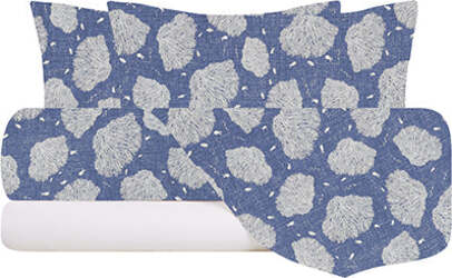 Completo-letto-lenzuola-federe-bifaccia-double-face-stampa-digitale-in-cotone-made-in-italy--CORALLI-TRE-PESCI-MARE-PROFONDO/BIANCO-(copia)