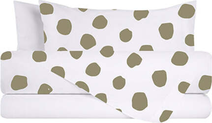 Completo-letto-lenzuola-federe-bifaccia-double-face-stampa-digitale-in-cotone-made-in-italy-DOT-MAXI-TORTORA/BIANCO