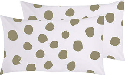 Completo-letto-lenzuola-federe-bifaccia-double-face-stampa-digitale-in-cotone-made-in-italy-DOT-MAXI-TORTORA/BIANCO