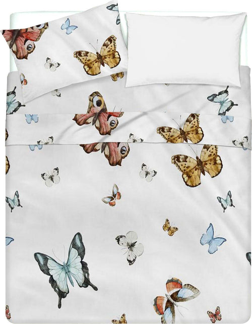 Completo Letto Lenzuola Federe Bifaccia Double Face Stampa Digitale In Cotone Made In Italy Farfalle Multicolor Casa e cucina/Tessili per la casa/Biancheria da letto/Lenzuola e federe/Lenzuola Novilunio - Sesto San Giovanni, Commerciovirtuoso.it