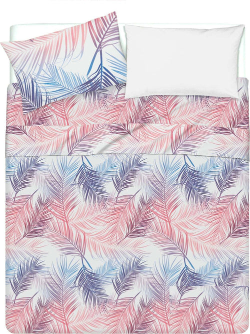 Completo Letto Lenzuola Federe Bifaccia Double Face Stampa Digitale In Cotone Made In Italy Felci Multicolor Casa e cucina/Tessili per la casa/Biancheria da letto/Lenzuola e federe/Lenzuola Novilunio - Sesto San Giovanni, Commerciovirtuoso.it