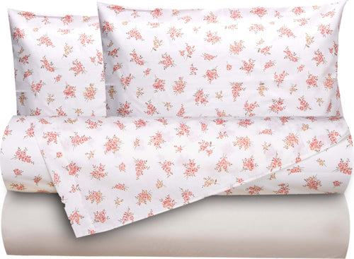 Completo letto lenzuola federe bifaccia double face stampa digitale in cotone made in italy FIORELLINI/PANNA Casa e cucina/Tessili per la casa/Biancheria da letto/Lenzuola e federe/Lenzuola Novilunio - Sesto San Giovanni, Commerciovirtuoso.it