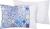 Completo-letto-lenzuola-federe-bifaccia-double-face-stampa-digitale-in-cotone-made-in-italy-MAIOLICHE-DI-VIETRI/BIANCO