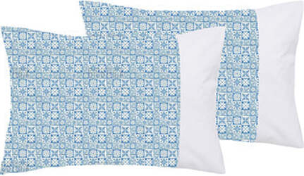 Completo-letto-lenzuola-federe-bifaccia-double-face-stampa-digitale-in-cotone-made-in-italy-MAIOLICHE-QUADRETTI-BLU/BIANCO-(copia)