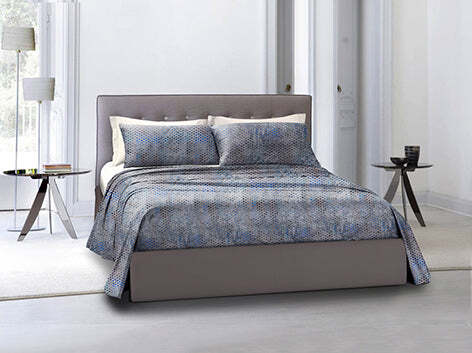 Completo-letto-lenzuola-federe-bifaccia-double-face-stampa-digitale-in-cotone-made-in-italy-MISTERO/BIANCO