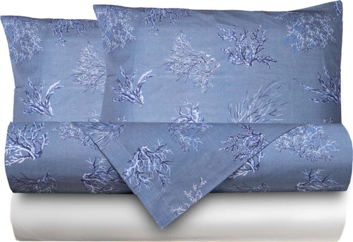 Completo Letto Lenzuola Federe Bifaccia Double Face Stampa Digitale In Cotone Made In Italy Oceano Azzurro Casa e cucina/Tessili per la casa/Biancheria da letto/Lenzuola e federe/Lenzuola Novilunio - Sesto San Giovanni, Commerciovirtuoso.it