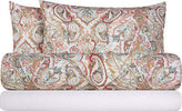Completo-letto-lenzuola-federe-bifaccia-double-face-stampa-digitale-in-cotone-made-in-italy-PAISLEY-DORADO/BIANCO