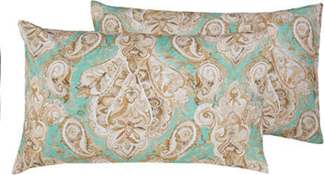 Completo-letto-lenzuola-federe-bifaccia-double-face-stampa-digitale-in-cotone-made-in-italy-PAISLEY-VERDE/BIANCO