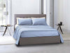 Completo-letto-lenzuola-federe-bifaccia-double-face-stampa-digitale-in-cotone-made-in-italy-POIS-BIANCHI-SU-CELESTE/BIANCO