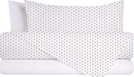 Completo-letto-lenzuola-federe-bifaccia-double-face-stampa-digitale-in-cotone-made-in-italy-POIS-TORTORA-SU-BIANCO/BIANCO